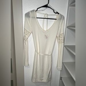 White dress with lace